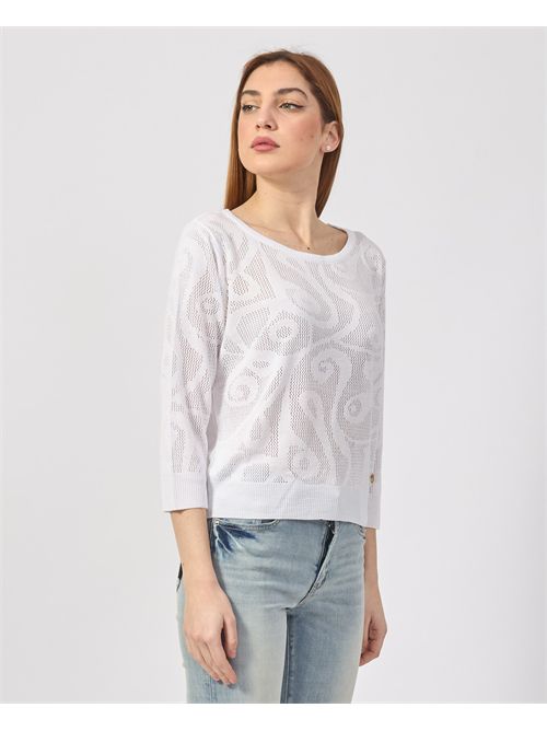 Maglia traforata Yes Zee in viscosa YES ZEE | M437-I9000101